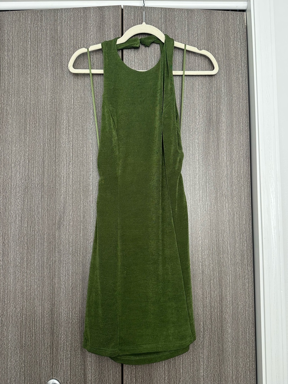 Mable Blackless Green Shimmer Dress Size Medium